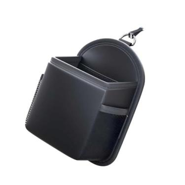 Imagem de CyperFair Bolsa organizadora de ar condicionado multifuncional para cartões de identificação, óculos, canetas, chaves, mantém seu carro limpo e organizado para uma viagem sem estresse (preto)