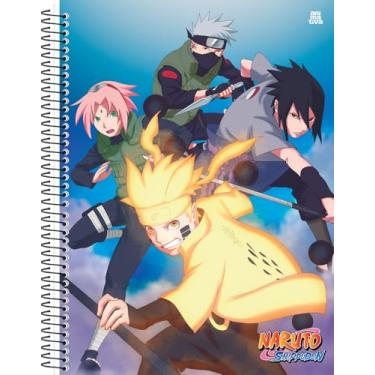 Imagem de Caderno Universitário Animativa, 20 matérias, 320 folhas, Capa Dura, Naruto, Pacote com 2