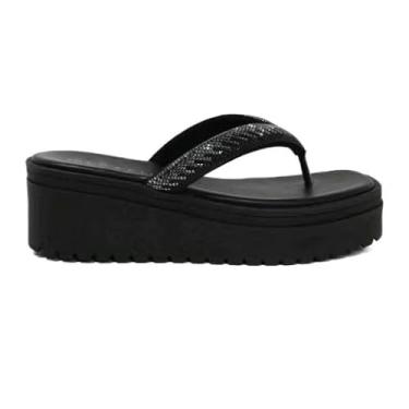 Imagem de Tamanco Feminino Ramarim Preto Casual com Plataforma