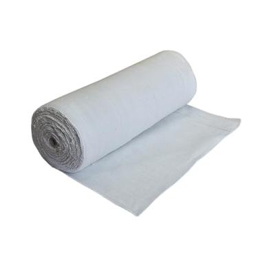 Imagem de Cobertor de fibra cerâmica, cobertor de soldagem à prova de fogo 2300F, cobertor de isolamento de alta temperatura (100 x 100 cm/39,5" x 39,5 pol., 2 mm)