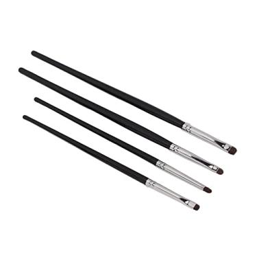 Imagem de Generic Conjunto de Pincéis de Maquiagem para Sombra de Olhos Pincéis de Detalhes Macios para Detalhes de Maquiagem de Olhos, Cabelo para Ajuste Rápido de, 4pcs de Sombra de para Maquiadores