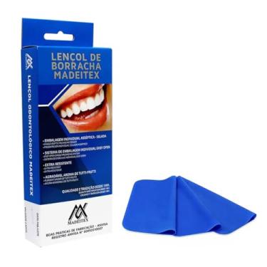 Imagem de Lençol de Borracha Odontológico, Azul, Extra Resistente, com 26 Unidades