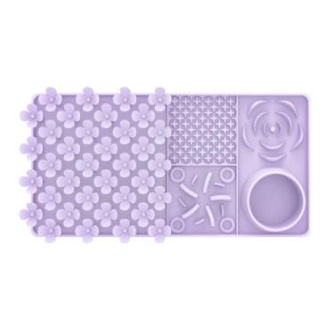 Imagem de Fxzqgnh Tapete de Alimentação Lenta E Lambida para Cães, Desenvolvimento Habilidades de Busca Por Comida, Tapete Interativo Antiderrapante para Cães Cheir, Roxo