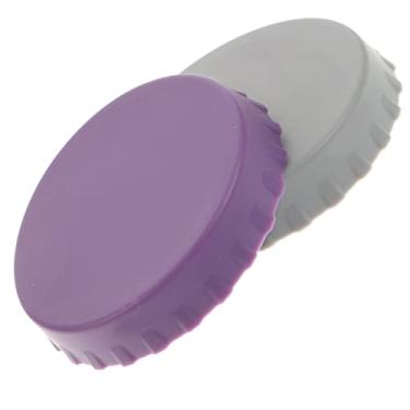 Imagem de 2 peças de tampas de silicone para latas de refrigerante reutilizáveis para cerveja, protetor de refrigerante, rolha resistente a derramamentos e poeira, serve para latas padrão para festas e uso ao