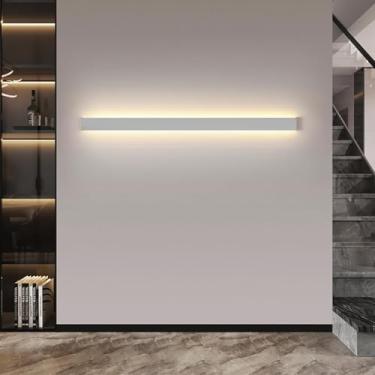 Imagem de GZZBMY Lâmpadas de Parede LED Interior Moderno Minimalista Design Longo Alumínio Lâmpada de Parede Corredor Lâmpada de Parede para cima e para Baixo Iluminação de Parede Quarto Sala Escada Restaurante