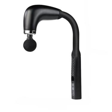 Imagem de Massageador Gun Portátil Alongado Muscular 4 em 1 Com 6 Velocidades 3 Modos Para Pescoço Cintura E Ombro (Preto)