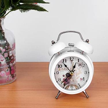 Imagem de YOUTHINK Mini Despertador Digital de Metal, Design Mudo Com Luzes, Relógio Vintage para Quarto e Estudantes (#02)