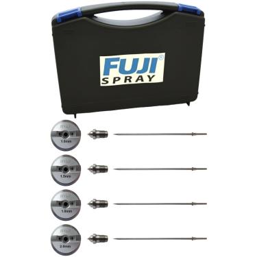 Imagem de Fuji Spray Air Cap Set 7020-2,4,5 and 6 for Semi-PRO and Hobby-PRO Spray Guns and Carrying Case Bundle (5 Items)F