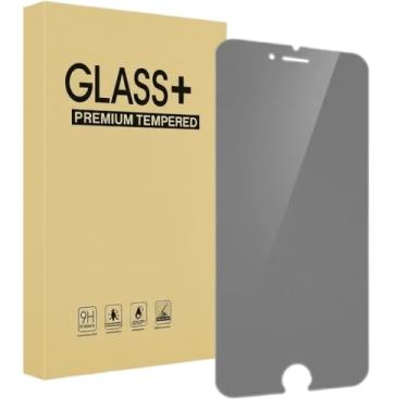 Imagem de (1 pacote) projetado para Apple iPhone 6S Plus e iPhone 6 Plus (privacidade), protetor de tela de vidro temperado antiespião, 0,33 mm, antiarranhões, sem bolhas