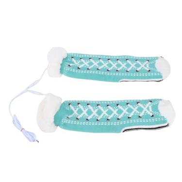 Imagem de SUNGOOYUE Meias Aquecidas, Forro de lã Ultramacio Com Fio de Aquecimento de Fibra, Aquecedor Elétrico de Pés USB para Uso Interno e Externo Em Clima Frio de 104 a 122 ℉ para Homens e Mulheres (#12)
