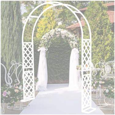 Imagem de Arco de jardim de aço inoxidável para plantas trepadeiras, arcos de casamento para cerimônias, eventos de festa de metal, arco para decoração de festa 1,5/1,8/2/2,2/2,4/2,6/2,8/3/3,2/3,5/4/4,5/5 m de