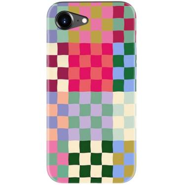 Imagem de Goodon Capa fofa para iPhone 16e – Compatível com carregamento sem fio – Capa rígida de camada dupla + capa de silicone – Capa protetora para celular com designs modernos para mulheres – Tabuleiro