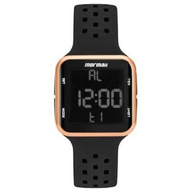 Imagem de Relógio Mormaii Digital MO6600/8J Pulseira de Silicone Preta-Unissex