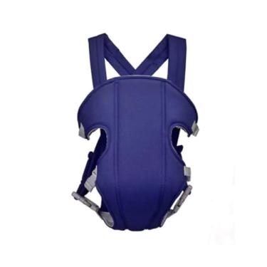 Imagem de Canguru Ergonômico para Bebê, Mochila Carregador Infantil com Alças Ajustáveis, Respirável 3D, Azul Marinho, Múltiplas Posições de Transporte (Azul Marinho)