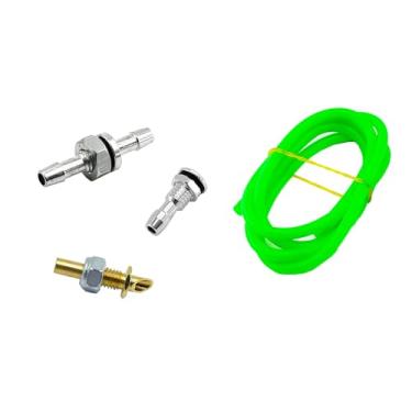 Imagem de URIMPAVIDO 4PCS RC Boat Water Cooling Set Water Outlet Nozzle Water Inlet Pick Up Nipple Faucet with Water Cooling Tube for RC Boat DIY Model Ship Water Nozzle Accessories (Style 3)