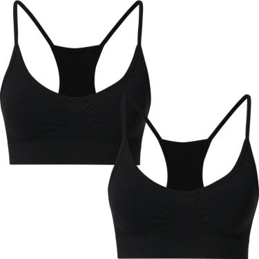 Imagem de Kit 2 Tops Nadador Sem Costura Sem Bojo Microfibra She Alça Fina-Feminino