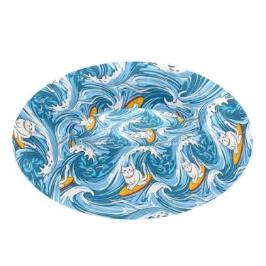 Imagem de SEHANY Cama de cachorro com estampa de gatos fofos, removível e lavável, pequena, redonda para gatos, cama fofa super macia para animais de estimação com fundo antiderrapante para cães pequenos e