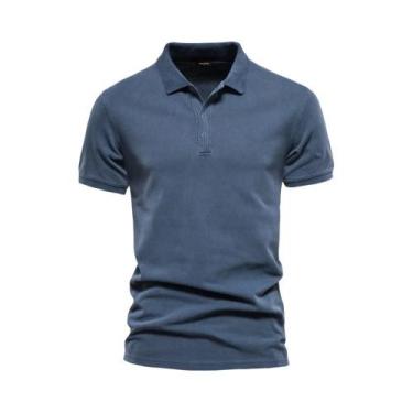 Imagem de Camisas Polo Masculinas de Algodão - Manga Curta, Casual e Estilo Stre