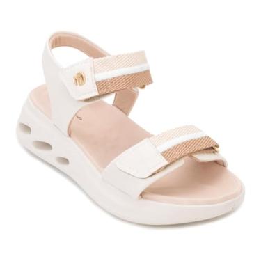 Imagem de Sandália Papete Flatform Velcro Gorgurão Modare 7215.104 (Branco, BR, Adulto, Numérico, 35)