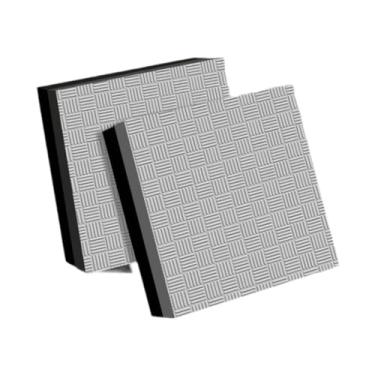 Imagem de Generic 2x Almofadas de levantamento de peso Tapetes silenciosos Acessórios portáteis Proteção de piso Almofada de peso para levantamento terra para, Preto Cinza 50x50x4cm