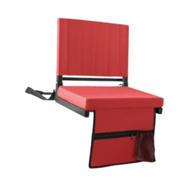 Imagem de Deevoka Cadeira de estádio para arquibancadas, cadeira portátil para arquibancada com encosto para mochila, arquibancada, jardim, pesca