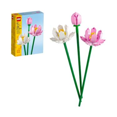 Imagem de Brinquedo de construção LEGO Lotus Flowers 40647 para crianças de 8 anos ou mais