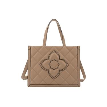 Imagem de Lenna's Bolsa de Mão e Transversal Feminina Shopper Bag Tiracolo Caqui