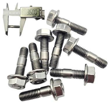 Imagem de Nayuank 8 peças do coletor de escape Stud & NUT 01513-50822 02156-50080 para Kubota V2203 V2003 V2403 V1902 V1702 V1903 V1505 Motor M8x1,25