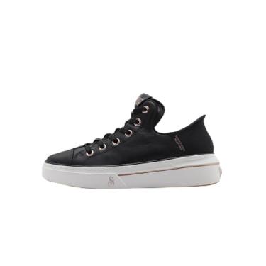 Imagem de Skechers Snoop Dogg:Snoop One-og Couro Hands Free Slip-ins Tênis feminino, Preto, 38