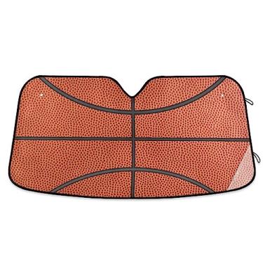 Imagem de Para-brisa de para-sol de carro de basquete, para-brisa dianteiro, protetor solar para carro, acessórios de verão para carro