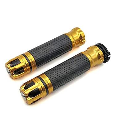 Imagem de Alça de guidão universal para guidão com alças de mão de 22 mm para Honda para Suzuki para Bmw para Yamaha para Kawasaki Triumph Ducati todas as bicicletas esportivas S1000RR S1000R S1000XR NINJA ZX6R (ouro)