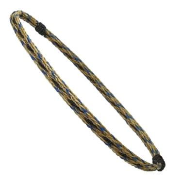 Imagem de Gamboa Pulseiras de chapéu de crina de cavalo 100% natural para chapéus de cowboy e panamá para homens e mulheres