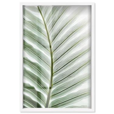 Imagem de Forest Filigree II Shadowbox Print Coastal Wall Art por Art Remedy, moldura branca, 28 x 40 cm