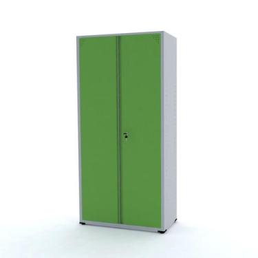 Imagem de Armário de Aço 2 Portas 3 Prateleiras com Chave AP408SL - Pandin Móvei