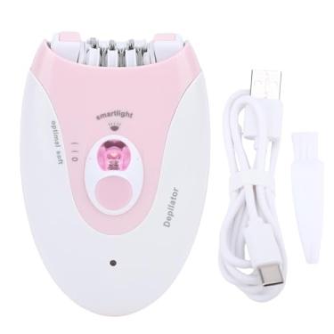 Imagem de ZJchao Depilador para Mulheres Dispositivo de Remoção de Pelos Com Luz LED 2 Configurações de Velocidade Depilador Elétrico Sem Fio Recarregável USB para Pernas de Biquíni, Braços