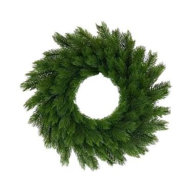 Imagem de Guirlanda De Natal Artificial Durável Em Plástico Para Decoração De Po