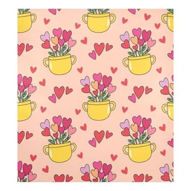 Imagem de Blueangle Capa magnética para lava-louças rosas vermelhas dos namorados, decoração da capa da máquina de lavar louça, adesivos de eletrodomésticos, adesivos de eletrodomésticos, 58 cm C x 66 cm