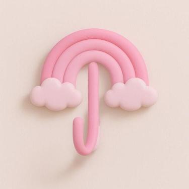 Imagem de Gancho Adesivo Suporte Parede Toalha Rosto Porta Chaves Objetos Bolsas