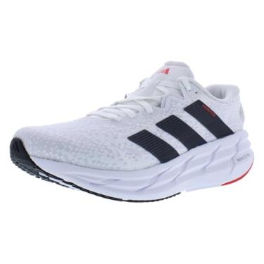 Imagem de adidas Tênis de corrida masculino Adistar 4, Branco/carbono/rubi puro, 43