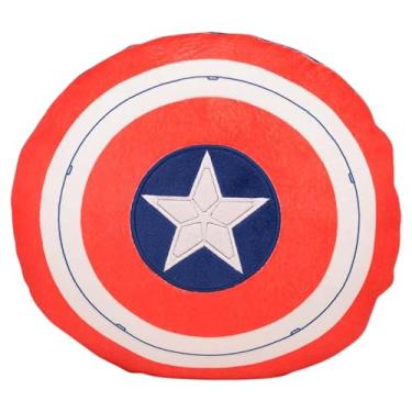 Imagem de Zonacriativa - Almofada Formato Huggy Capitão América Marvel | Travesseiro Multifuncional para aquecer as mãos e guardar acessórios | Toque soft e colecionável.