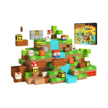 Imagem de Conjunto De Blocos Magnéticos Para Crianças Meninos E Meninas 3+ Jogo 