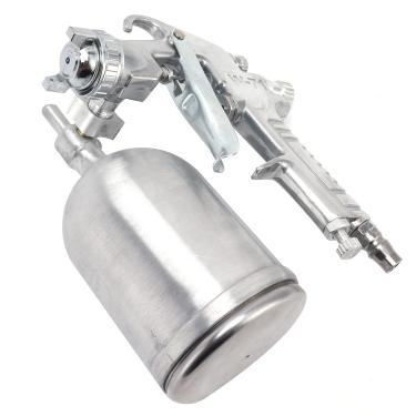 Imagem de aqxreight Pistola de Pulverização de Tinta Pote Superior Pulverizador de Tinta Pistola de Ar de Alimentação por Gravidade Ferramenta Pneumática para Uso Doméstico um Material Precisa de Eficiência