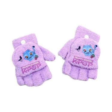 Imagem de Luvas De Inverno Para Meninas Com Desenhos De Cartoon, Luvas Sem Dedos