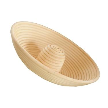 Imagem de OFFIGAM Cesta de vime natural à prova de pão antiaderente Banneton para assar massa fermentada artesanal, lavável à mão e reutilizável, ferramenta de crescimento de pão para padeiros domésticos e