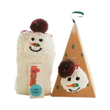 Imagem de Meias De Natal Térmicas Femininas De Veludo Macio E Quente, Meias Gros