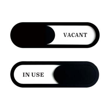 Imagem de Indicador de privacidade para porta deslizante de sinalização em uso/vaga para loja, banheiro, porta de escritório, parede, janela, restaurantes, lojas de salão de varejo