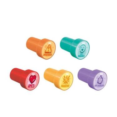 Imagem de Carimbo Pedagógico Autoentintado Pais e Professores Motivacional 5 Uni