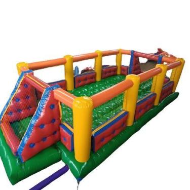 Imagem de Futebol de Sabão com Rede 10x5M - Top Brinquedos