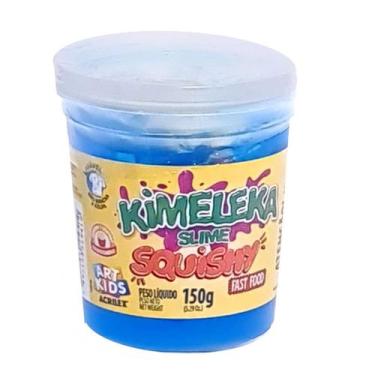 Imagem de Slime Kimeleka Squishy Fast Food Pote Unidade 150g - Acrilex, Azul