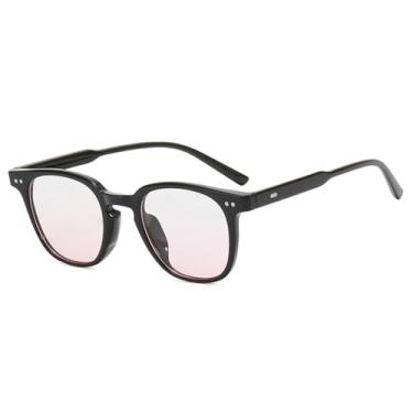 Imagem de Óculos de Sol com Pequenos Rebites, Proteção UV400, para Esportes ao Ar Livre, Corrida e Ciclismo, Preto e Rosa, Unissex.